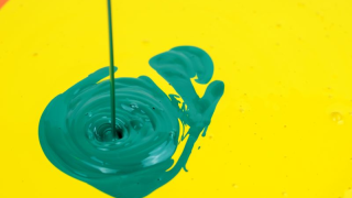 green paint
