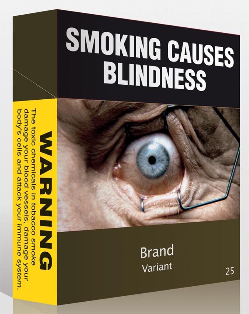 Picture of cigarette plain package