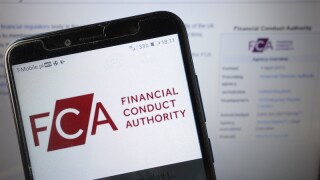 KONSKIE, POLAND - August 18, 2019: FCA Financial Conduct Authority logo on mobile phone