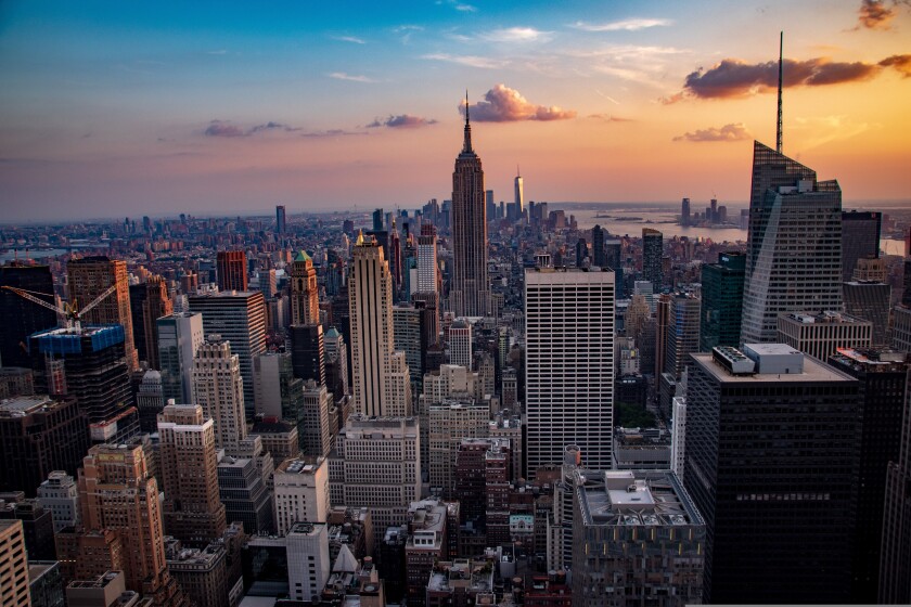 New York sunset