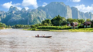 beautiful landscape of Vang Vieng,Laos