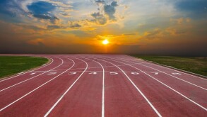 Athlete Track or Running Track with nice scenic