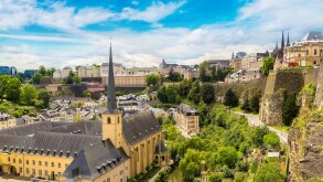 Panoramic cityscape of Luxembourg