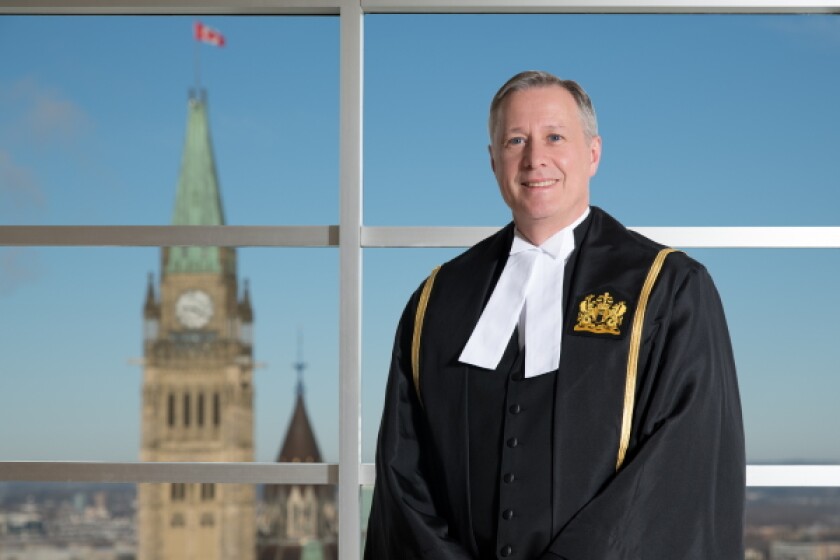 Mr Justice Roger Lafrenière of the Canada Federal Court