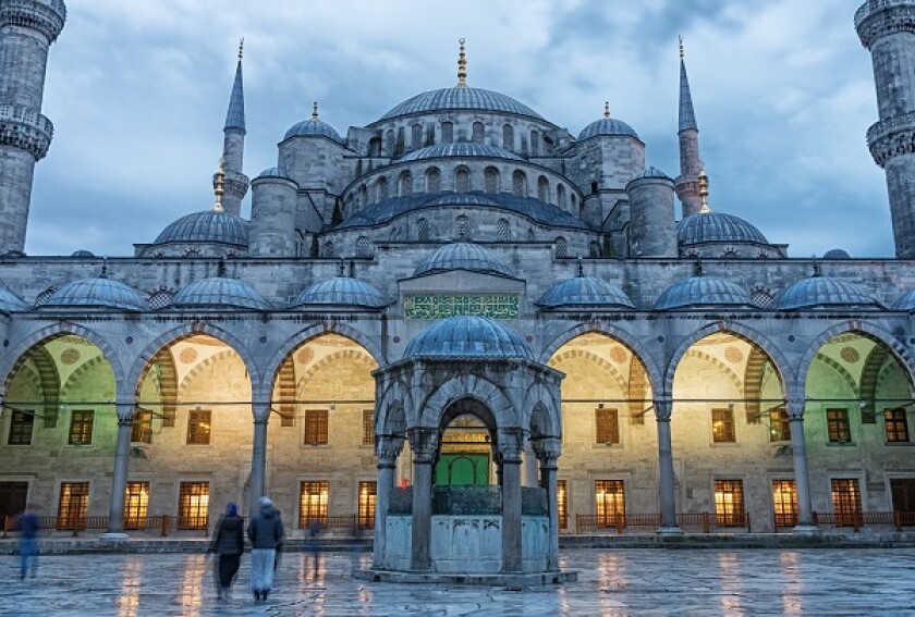 Sultan Ahmed Mosque in Istanbul. Turkey