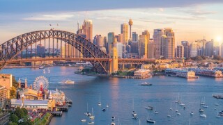 Downtown Sydney skyline in Australia