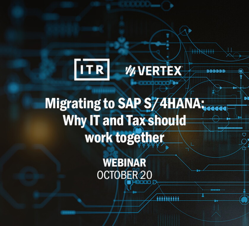 Webinar 1: Migrating to SAP S/4 HANA - why IT and tax should work together? (October 20, 2pm BST)