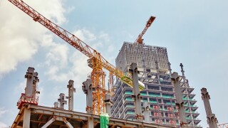 Skyscraper Building under construction.