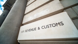 London- HM Revenue and Customs building on Whitehall, UK Governm