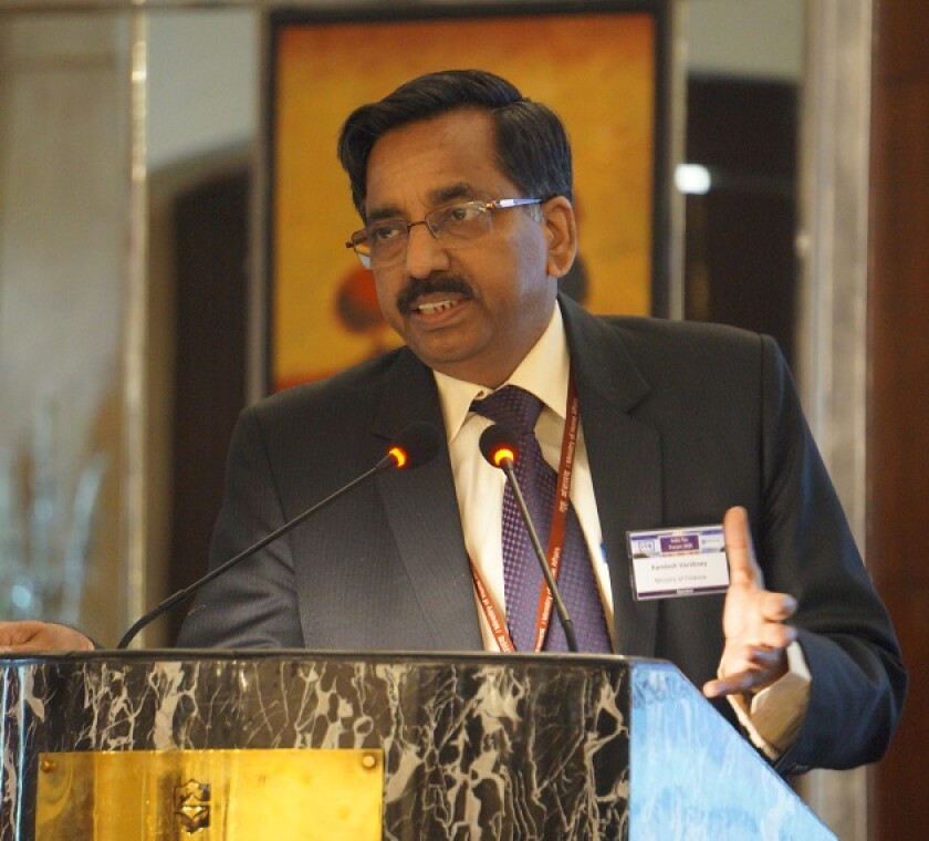 Kamlesh Varshney speaking at ITR's India Tax Forum