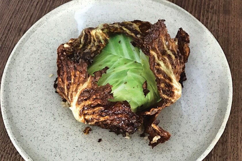A visually distinctive dish from chef Dylan Cashman