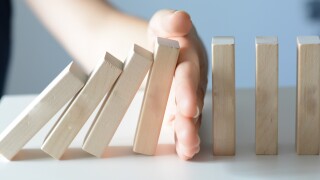 Stopping the domino effect concept with a business solution and