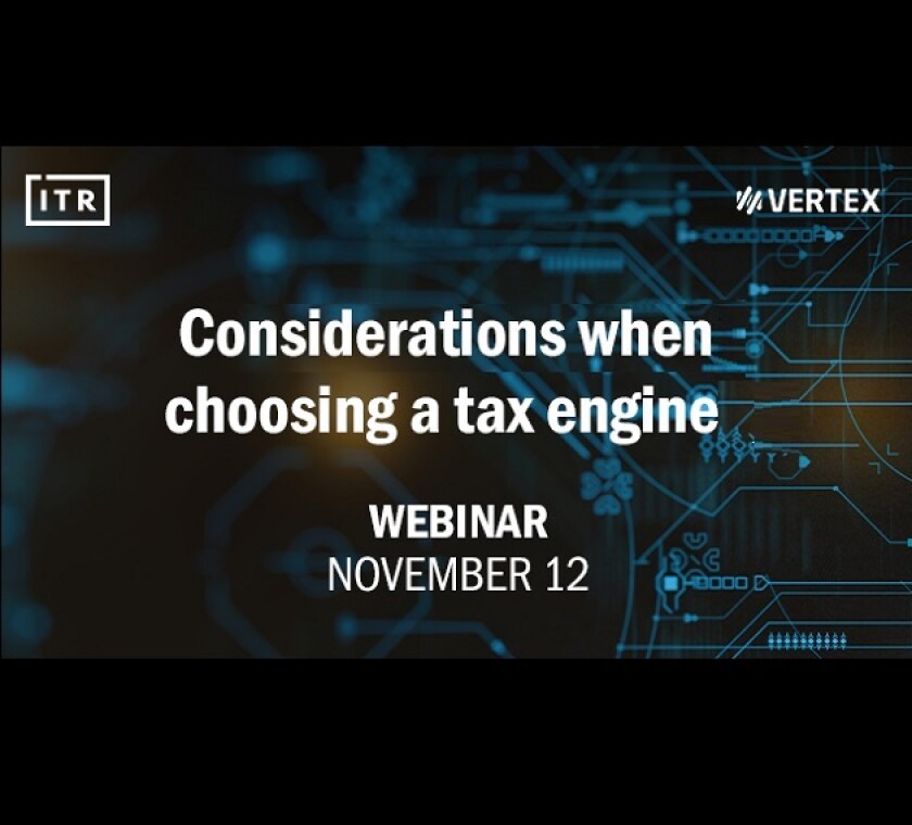 Webinar 2: Considerations when choosing a tax engine (November 12, 2pm BST)