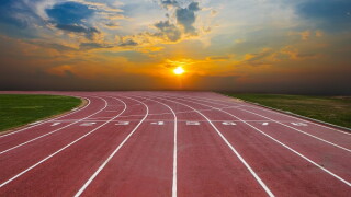 Athlete Track or Running Track with nice scenic
