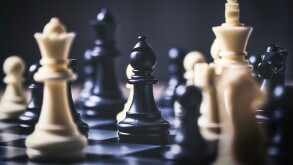 strategic decision and strategic move concept with chess