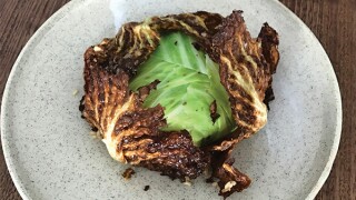 A visually distinctive dish from chef Dylan Cashman