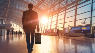 businessman at the airport