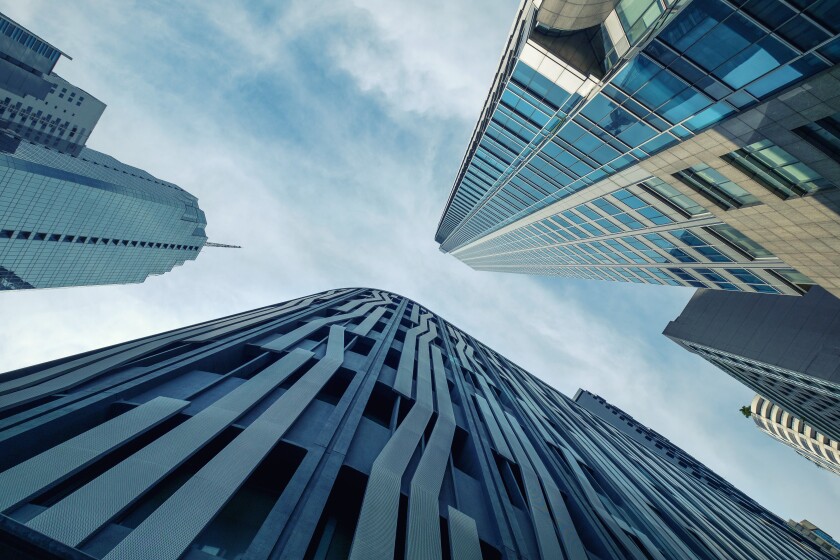 Skyscrapers low angle view