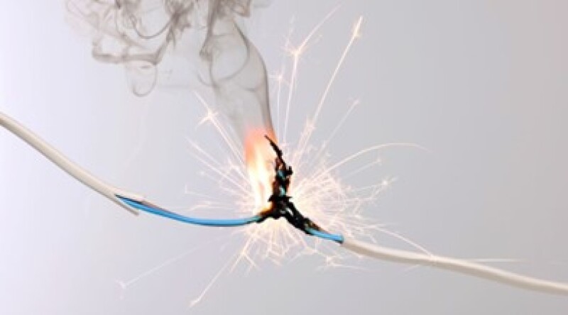 Electrical cable fire