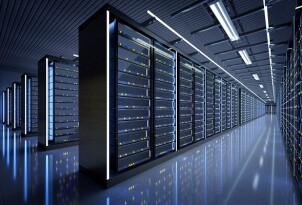 Server room data center - 3d rendering