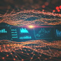 HUD interface and global network. 3D illustration