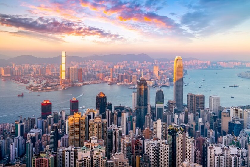Hong Kong City Skyline and Architectural Landscape


