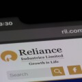 Shanghai,China-March.9th 2023: close up Reliance Industries comp
