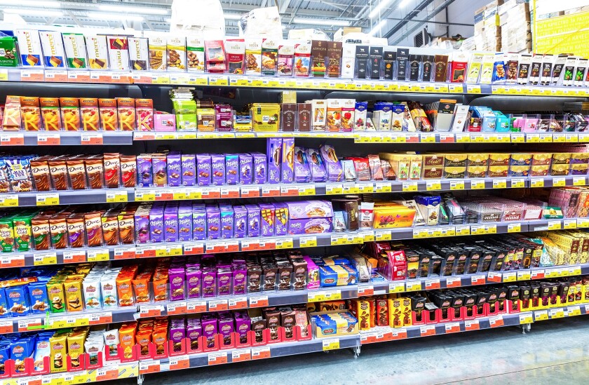 Different fresh chocolate ready for sale