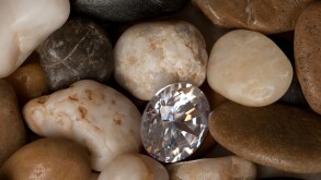 Pebble Background and Hidden Diamond