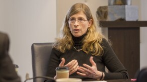 Galit Gonen speaking at a Managing IP roundtable in 2017