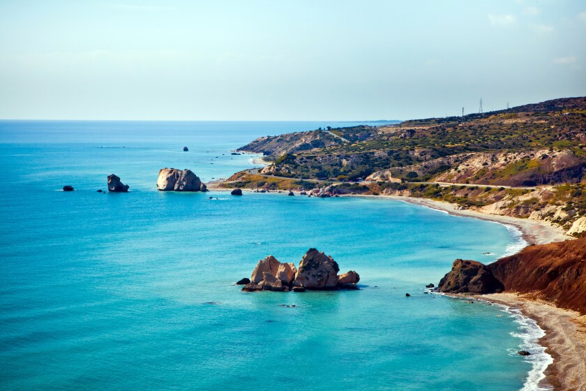 Aphrodite's birthplace in Paphos, Cyprus