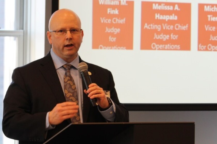 Scott Boalick speaking at the 2019 Managing IP US Patent Forum in New York
