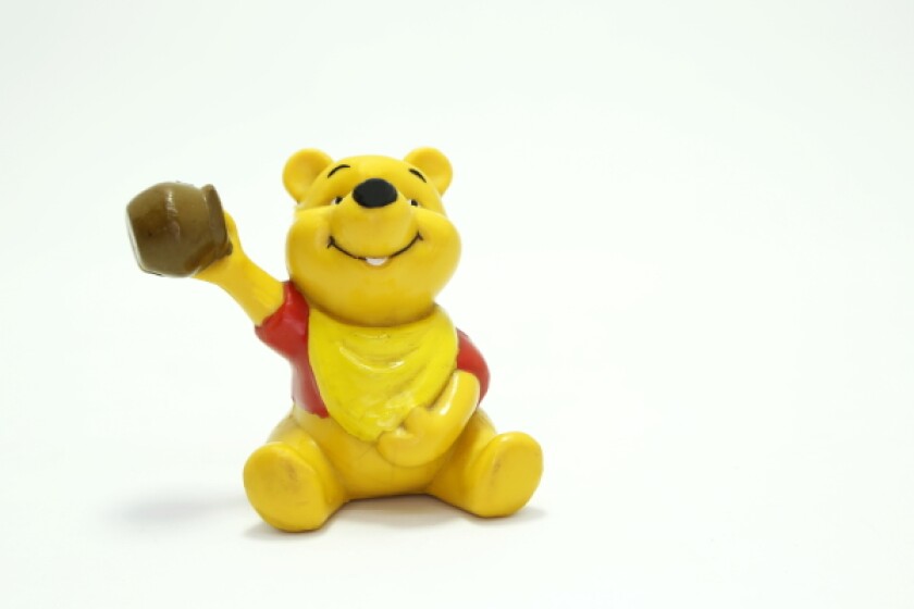 Winnie the Pooh went into the public domain this year, although not this one pictured