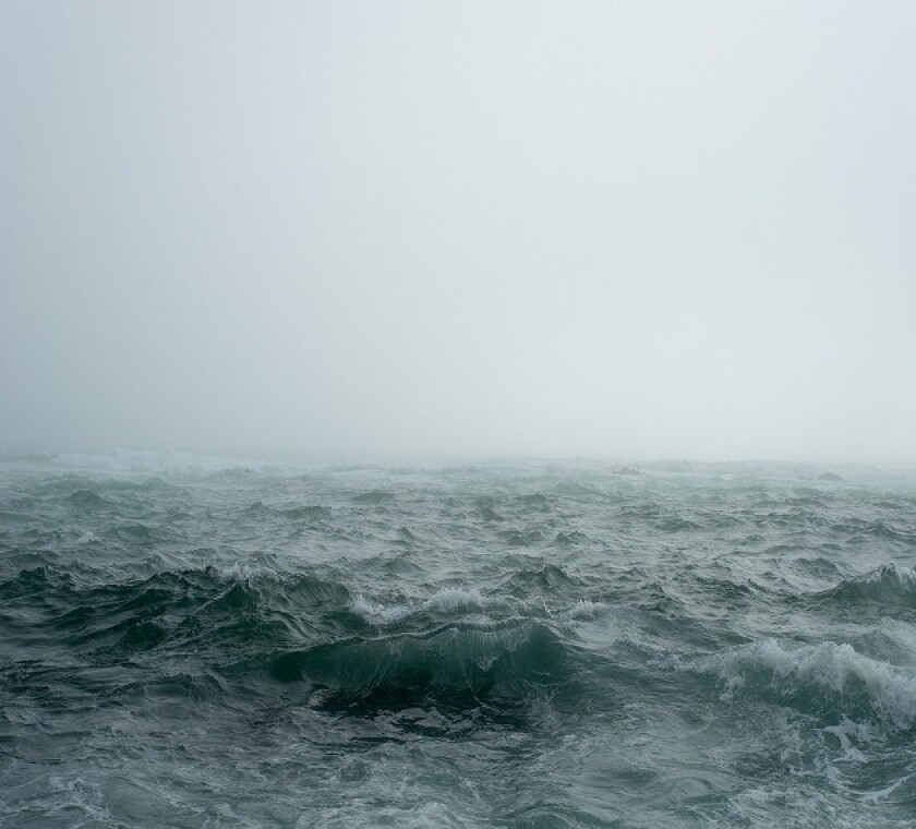 Stormy sea