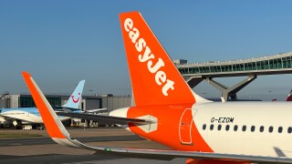 Easy Jet Airbus A320 Tail Logo and Winglet