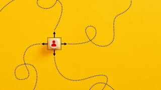 Choosing the right path to follow. Decision making in business. Right decisions and way to success. Alternative options to take action.