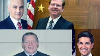 Clockwise from top left: James Donato (ND Cal), Rodney Gilstrap (ED Tex), Len Stark (D Del), Alan Albright (WD Tex)