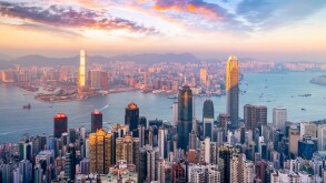 Hong Kong City Skyline and Architectural Landscape

