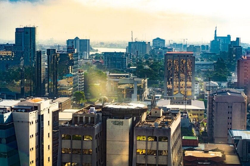 Lagos city skyline