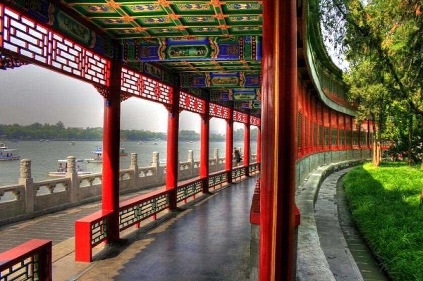 Beihai Park - Classical chinese Garden in Beijing (Peking)