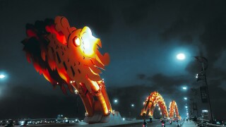 Dragon Bridge in Da Nang, Vietnam