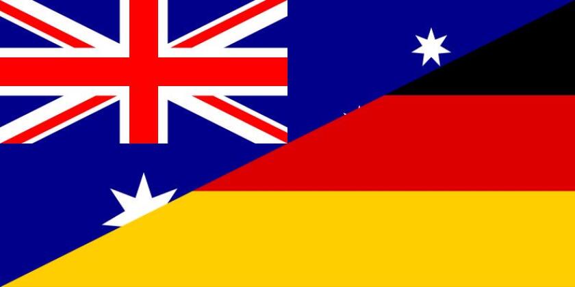 Australia/ German flags