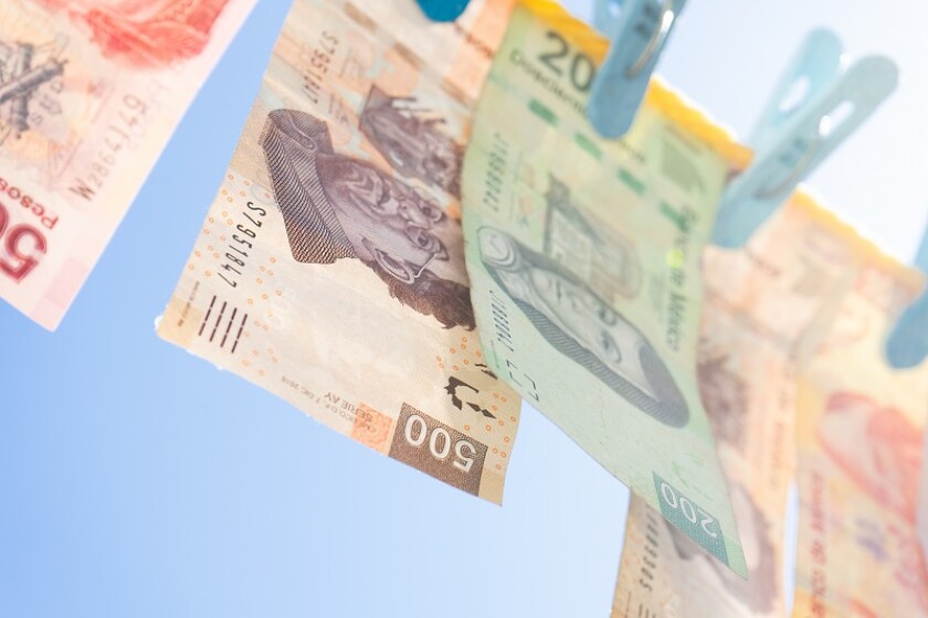 Money laundering concept