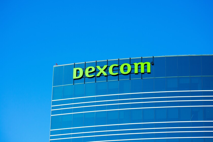 Dexcom headquarters building exterior. DexCom, Inc. develops, manufactures, and distributes glucose monitoring systems for diabetes management. - San Diego, California, USA - 2020