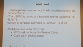 Platz disparaging trademarks slide