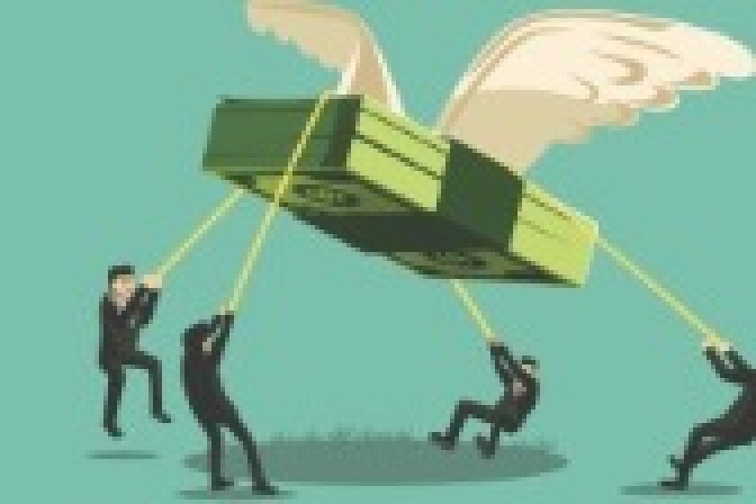 Flying money