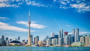 Skyline of Toronto in Canada
