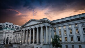 Exterior of United States Department of Treasury