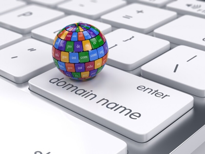Color cubes in the sphere shape domain names