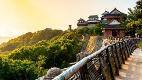 Ancient Matsuyama Castle in Matsuyama, Japan